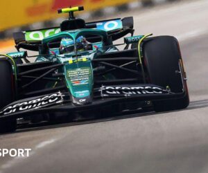 Singapore Grand Prix: Fernando Alonso fastest from Charles Leclerc in first practice