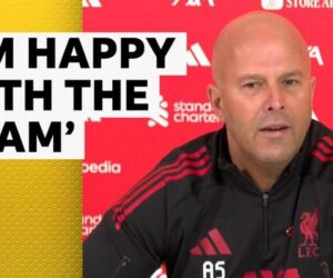 Arne Slot: Liverpool manager says he is ‘completely happy’ with squad