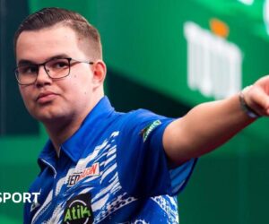 European Championship: Gian van Veen stuns Luke Humphries to win first PDC title