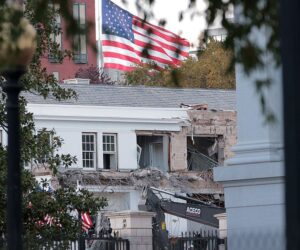 Part of White House Demolished in Trump Ballroom Construction