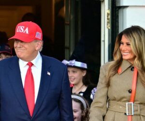 Trump, first lady hold White House Halloween event