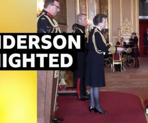 Jimmy Anderson: England cricketer receives knighthood at Windsor Castle