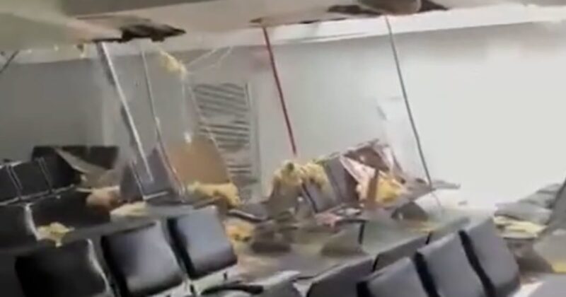 Destruction captured at Jamaica airport after hurricane