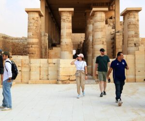 Ancient Egyptian limestone painting stolen from Saqqara necropolis