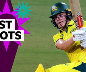 Women’s Cricket World Cup: Australia v England – Best shots from Annabel Sutherland’s innings