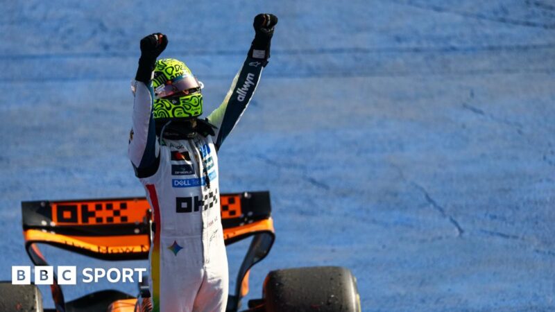 Mexico City Grand Prix: Lando Norris storms to win in McLaren