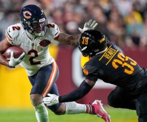 Chicago Bears receiver DJ Moore hospitalized following comeback win