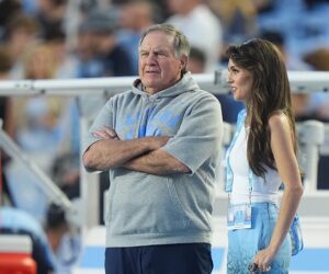 UNC coach Bill Belichick, girlfriend Jordon Hudson’s hot mic moments leaked