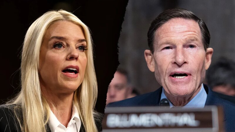 Pam Bondi clashes with Sen. Blumenthal over military service claims