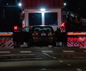 Suspect arrested after car rams into White House barricade, officials say