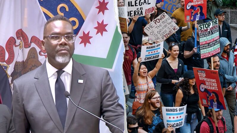 Chicago mayor Brandon Johnson erupts at reporter over ‘illegal aliens’ term