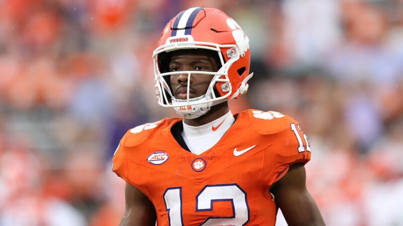 Clemson’s top receiver Bryant Wesco Jr ruled out for season after scary injury
