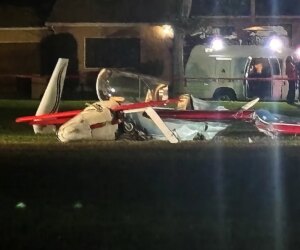 California woman struck by small plane during crash at Long Beach park