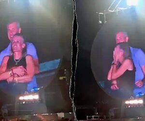 Andy Byron spotted with wife after controversial Coldplay kiss cam incident