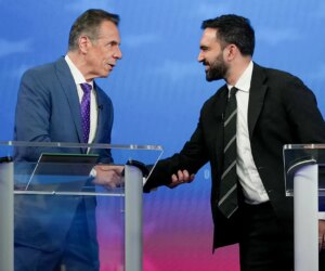 NYC mayoral front-runners spar over past controversies in heated debate