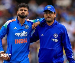 India batter Shreyas Iyer hospitalised with lacerated spleen