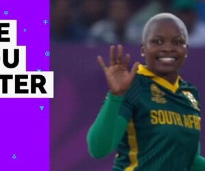 Women’s Cricket World Cup: India v South Africa – Nonkululeko Mlaba bowls Harleen Deol
