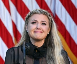 Erika Kirk accepts Presidential Medal of Freedom for late husband Charlie