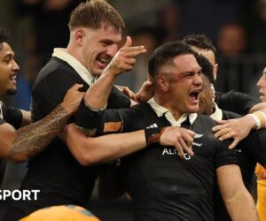 Rugby Championship: New Zealand beat Australia 28-14 in Perth