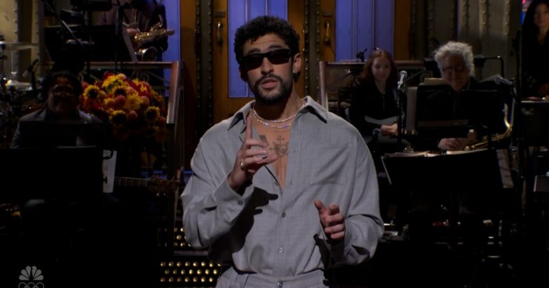 Bad Bunny jokes about Super Bowl and speaks Spanish during ‘SNL’