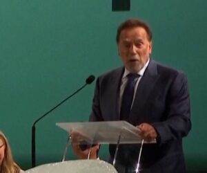 Schwarzenegger joins Pope Leo at climate change event