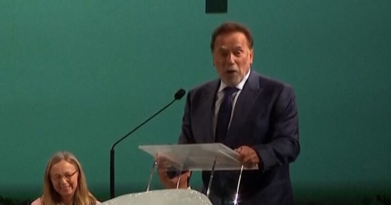 Schwarzenegger joins Pope Leo at climate change event
