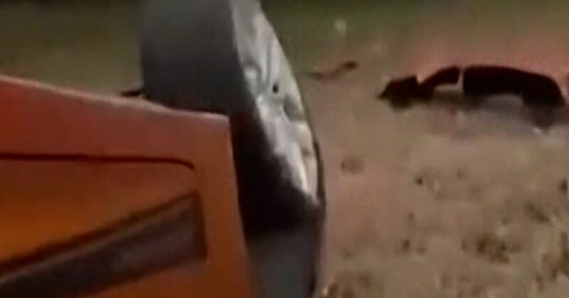 Video shows baby rescued from beneath overturned car
