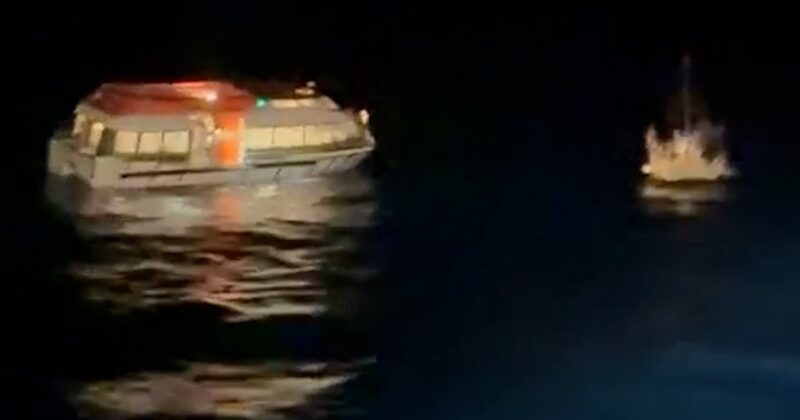 Sinking raft rescued by Royal Caribbean cruise ship