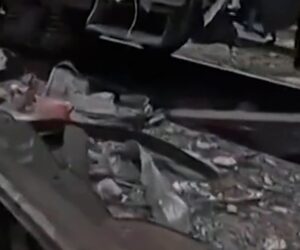 Ukrainian train station hit by Russian drone strike
