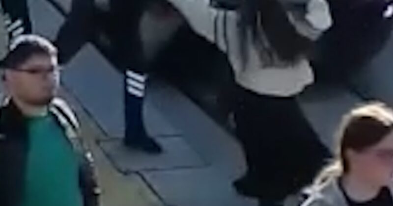 Security guard rescues woman from path of oncoming tram