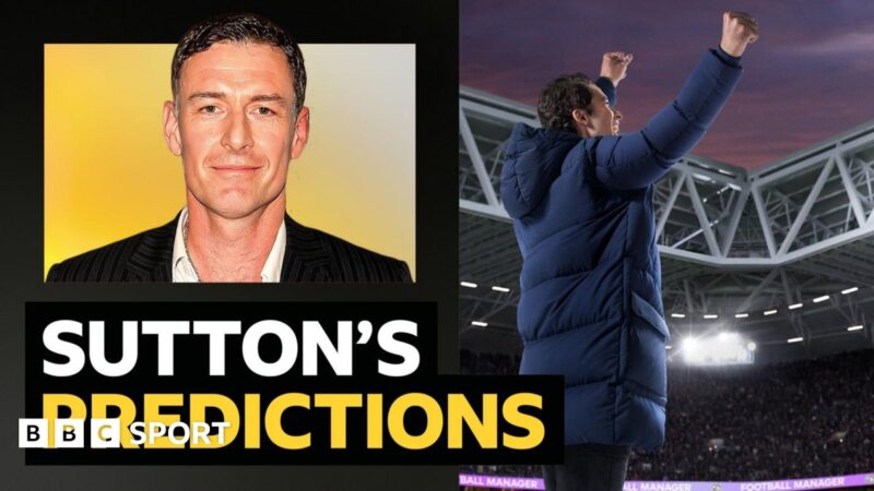 Premier League predictions: Chris Sutton v Football Manager, the game – and AI