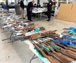 Father and son arrested for allegedly smuggling 400 firearms into Mexico from US