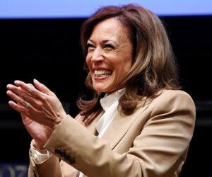 Kamala Harris omits Trump’s name from ceasefire statement