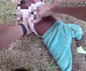 Fort Worth police officers lift overturned car to rescue pinned infant