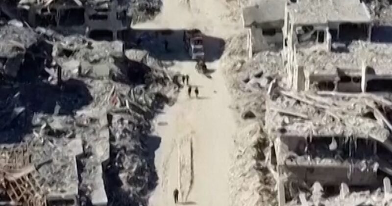 Drone footage shows destruction of Gaza City