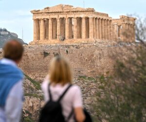 Parthenon is free of scaffolding for first time in 200 years in Athens, Greece