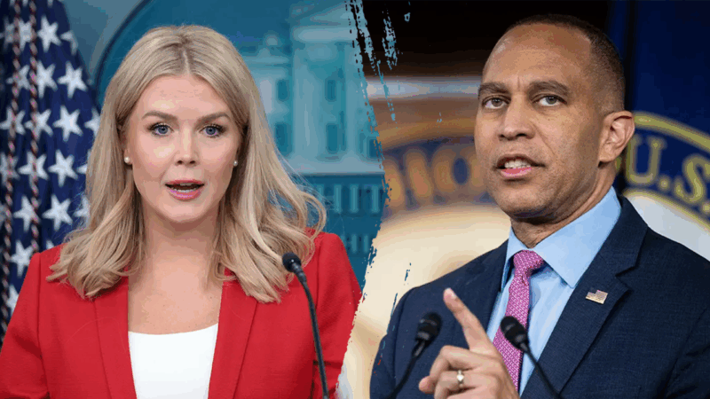 Jeffries attacks Leavitt as ‘sick’ and ‘demented’ amid government shutdown