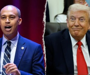 Democratic candidate targets Trump more than GOP rival in VA debate