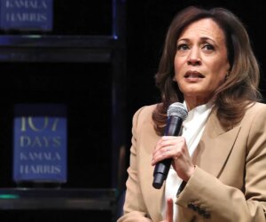 Kamala Harris calls Trump administration ‘crazy’ with profanity at LA event