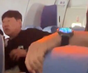 Lithium battery catches fire during Air China flight