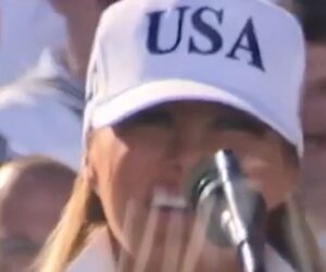 Melania Trump gives Navy sailors a ‘Hooyah!’