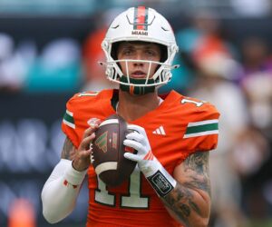 Miami’s Carson Beck talks split from Hanna Cavinder