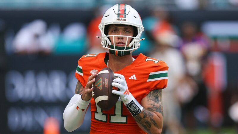 Miami’s Carson Beck talks split from Hanna Cavinder