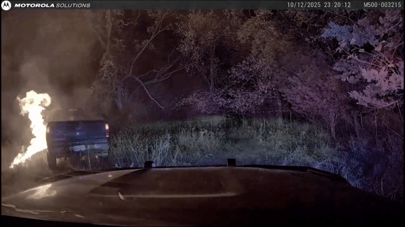 Slow-speed police chase ends with truck exploding in Kansas City area: dascham