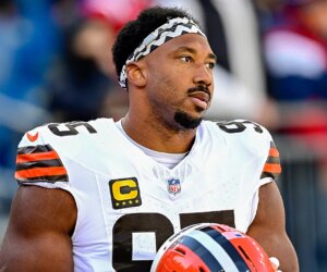 Myles Garrett frustrated with Browns loss despite record five-sack game