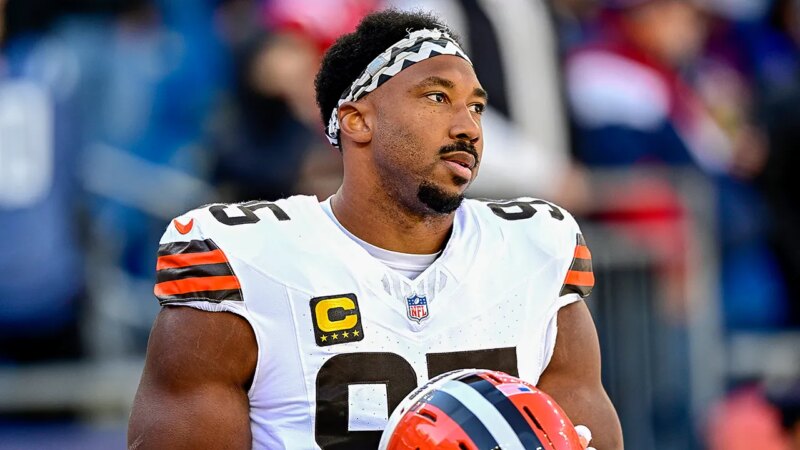 Myles Garrett frustrated with Browns loss despite record five-sack game