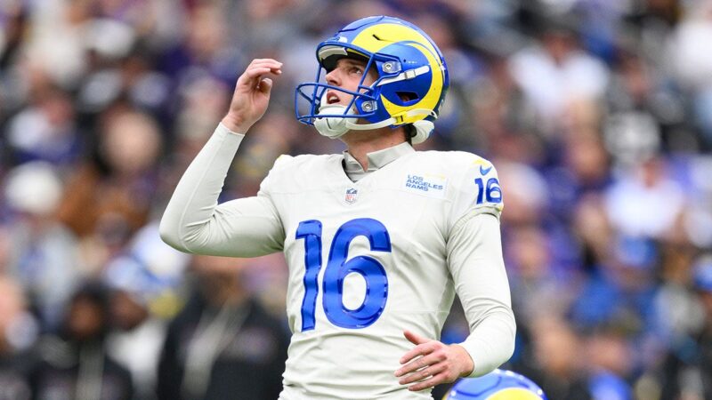 Rams’ Joshua Karty goes viral for loud miss vs Ravens
