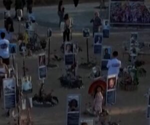 Drone video shows Nova Music Festival memorial