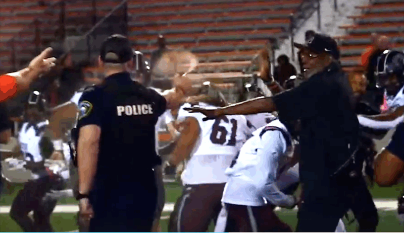 Police deploy pepper spray after high school football postgame altercations