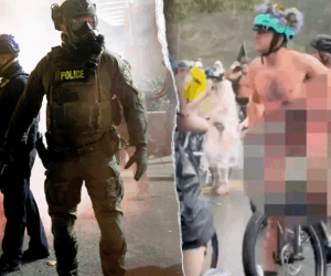 Feds clap back at ‘unsightly’ nudist protest outside blue city ICE facility